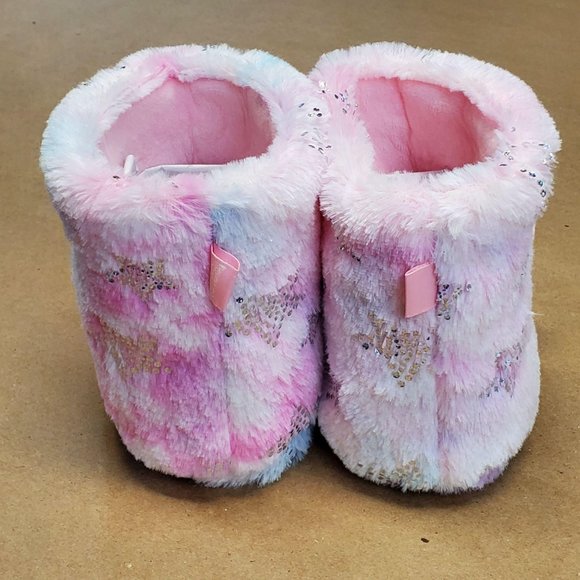 Totes Toasties Unicorn Slippers M(13-1) Pink - Picture 6 of 11